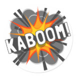KABOOM! ROUND STICKER