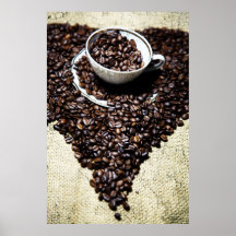 Kaffee Kunst Plakatdruck