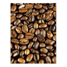 Kaffeebohnen Postkarte