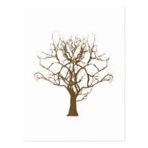 kahler Baum bare tree Postkarte