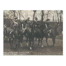 KAISER WILHELM, spouse &daughter sidesaddle #061SS Postcard