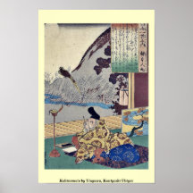 Kakinomoto by Utagawa, Kuniyoshi Ukiyoe Print