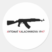 **KALACHNIKOV** ROUND STICKERS
