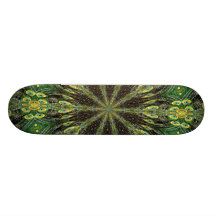 Kaléidoscope 2 de plume de paon skateboards customisés