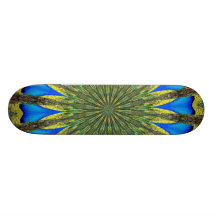 Kaléidoscope 3 de plume de paon plateaux de skate