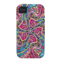 Kaleidoscope Aztec inspired pattern iPhone 4/4S Cover