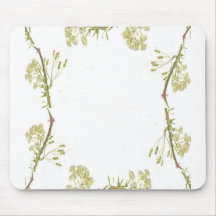 Kaleidoscope design made with flower stems mouse pads
