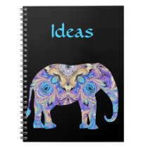 Kaleidoscope Elephant Notebook notebooks