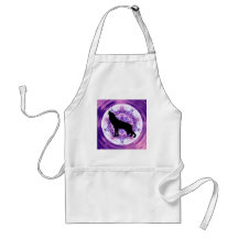 Kaleidoscope Howling Wolf Apron