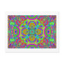 Kaleidoscope pattern neon graphic 1 post cards
