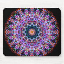 Kaléidoscope pourpre de Lotus Tapis De Souris