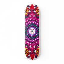 Kaleidoscope & Radial Design: Custom Skateboard