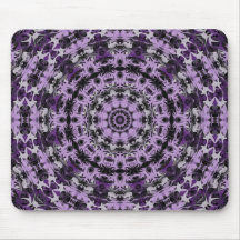 Kaléidoscope rêveur pourpre tapis de souris