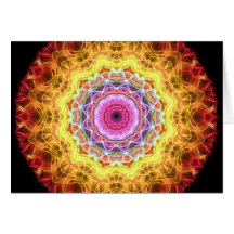 Kaléidoscope rose de passion cartes de vœux