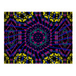 Kaleidoscope & Spiral: Abstract Artwork: Post Card