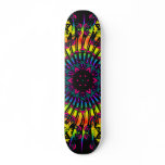 Kaleidoscope & Spiral Design: Custom Skateboard
