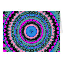 Kaleidoscopes Mandalas Greeting Card