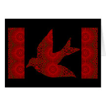 Kaleidoscopic Dove Greeting 5 Cards