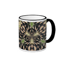 Kaleidoscopic Pine Cone Coffee Mugs