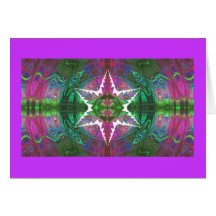 Kaleidoscopic Snowflake Greeting 3 Greeting Card