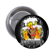 KALGOORLIE ,SKIMPIES AND BEER,W.A GOLD TOWN PINBACK BUTTONS