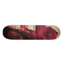 kalifour red skate board deck
