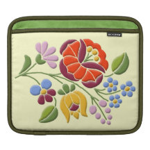 Kalocsa Embroidery - Hungarian Folk Art Sleeves For iPads
