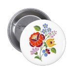 Kalocsa Embroidery - Hungarian Folk Art Pin