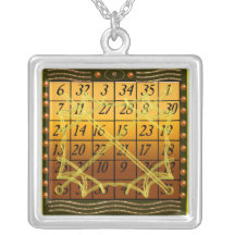 kamea solar square pendants