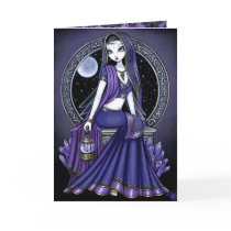 "Kami" Purple Moon Sari Fairy Card