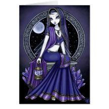 "Kami" Purple Moon Sari Fairy Card