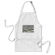 Kanbara by Ando, Hiroshige Ukiyoe Aprons