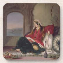 Kandahar Lady of Rank, Engaged in Smoking, plate 2 Coasters