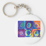 kandinsky circles keychains