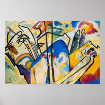 Kandinsky Composition Four Poster