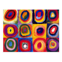Kandinsky Concentric Circles Postcard