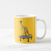 Kangaroo and Trampoline Mugs