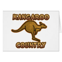 Kangaroo Country Logo Card