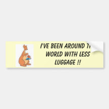 KangaRoo, I've been around the wor... - Customized Bumper Sticker