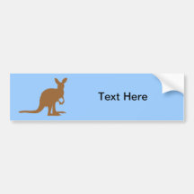 Kangaroo Kangaroos Australia Marsupial Art Animal Bumper Stickers