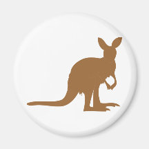 Kangaroo Kangaroos Australia Marsupial Art Animal Refrigerator Magnets