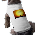 Kangaroos against the desert sun dog tshirt