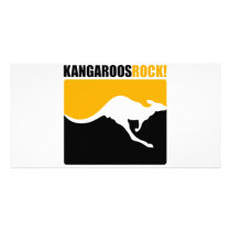 Kangaroos Rock! Personalized Photo Card