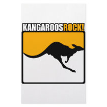 Kangaroos Rock! Stationery Design