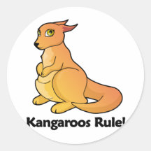 Kangaroos Rule! Stickers