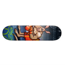 Kangourou de boxe plateaux de skateboards