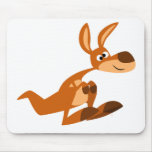 Kangourou idiot Mousepad de bande dessinée mignonn tapis de souris