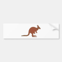 Känguru kangaroo autosticker