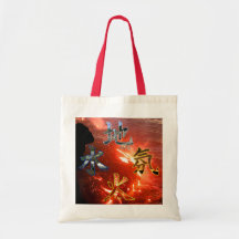 Kanji: Four Elements - Budget Tote #1 Bag