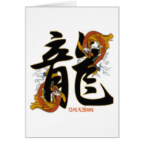Kanji Koi Fish Dragon Cards